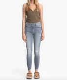 The High Waisted Looker Ankle Nick Fray Denim - Ace of Spades by MOTHER | 25 South Boutiques