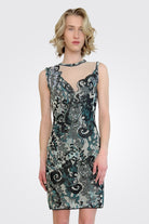 Metallic Sleeveless Knit Dress - Multi by Missoni — alternate view