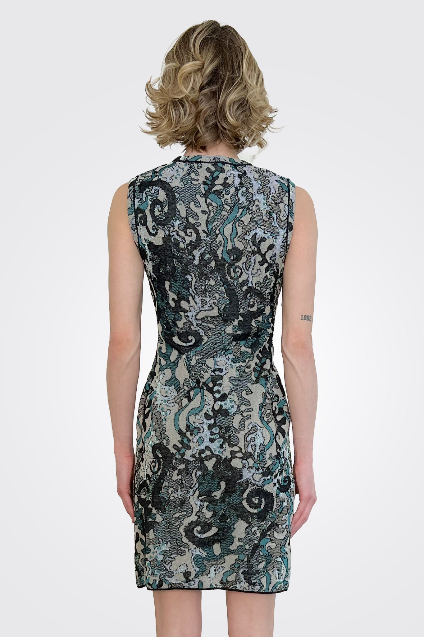 Metallic Sleeveless Knit Dress - Multi by Missoni — view 3