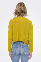 Tiger Crop Cardigan - Mustard by Paper Temples — view 3