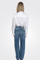 Patched Embellished Jeans - Blue by Moschino — view 3