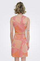 Geometric Jacquard V Neck Dress - Multi by Missoni — view 3