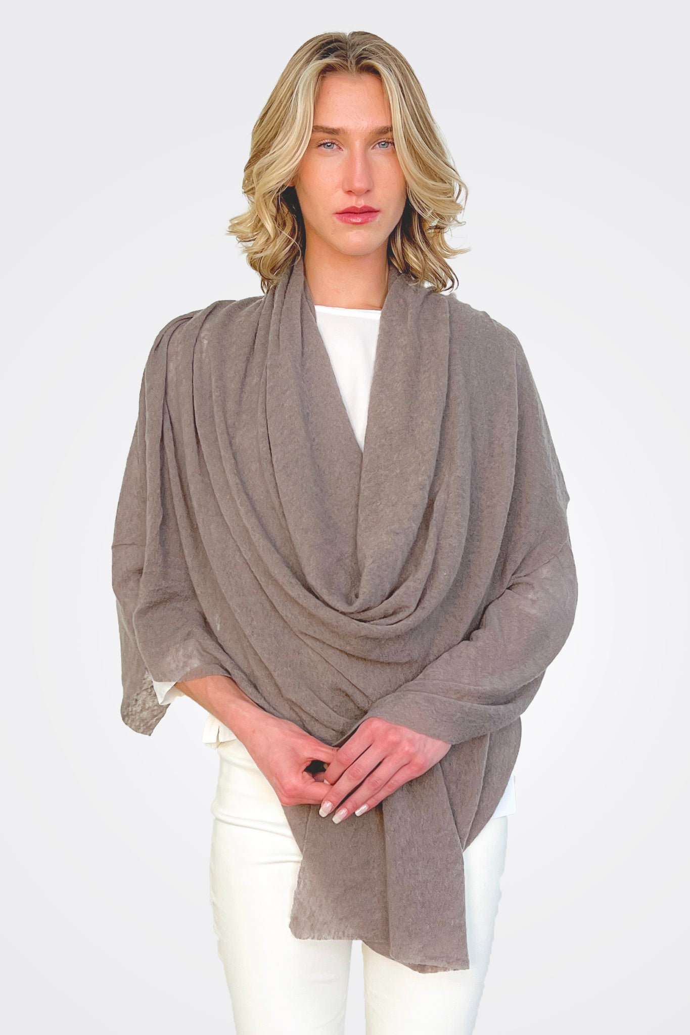 Cashmere Scarf - Mud by Pin1876 | 25 South Boutiques