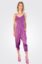 Satin Pocket Allyn Pant - Mulberry by Ramy Brook | 25 South Boutiques