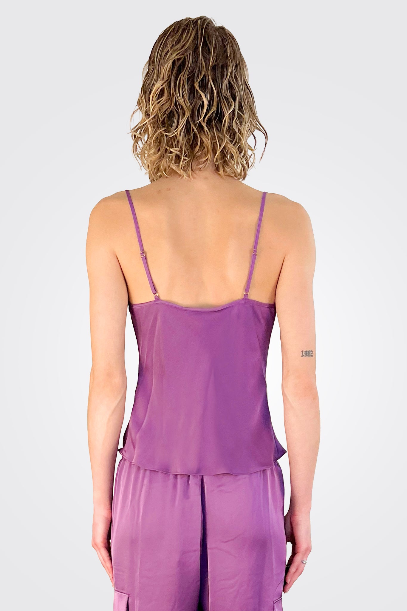 Abigail Cowl Neck Tank - Mulberry by Ramy Brook — alternate view