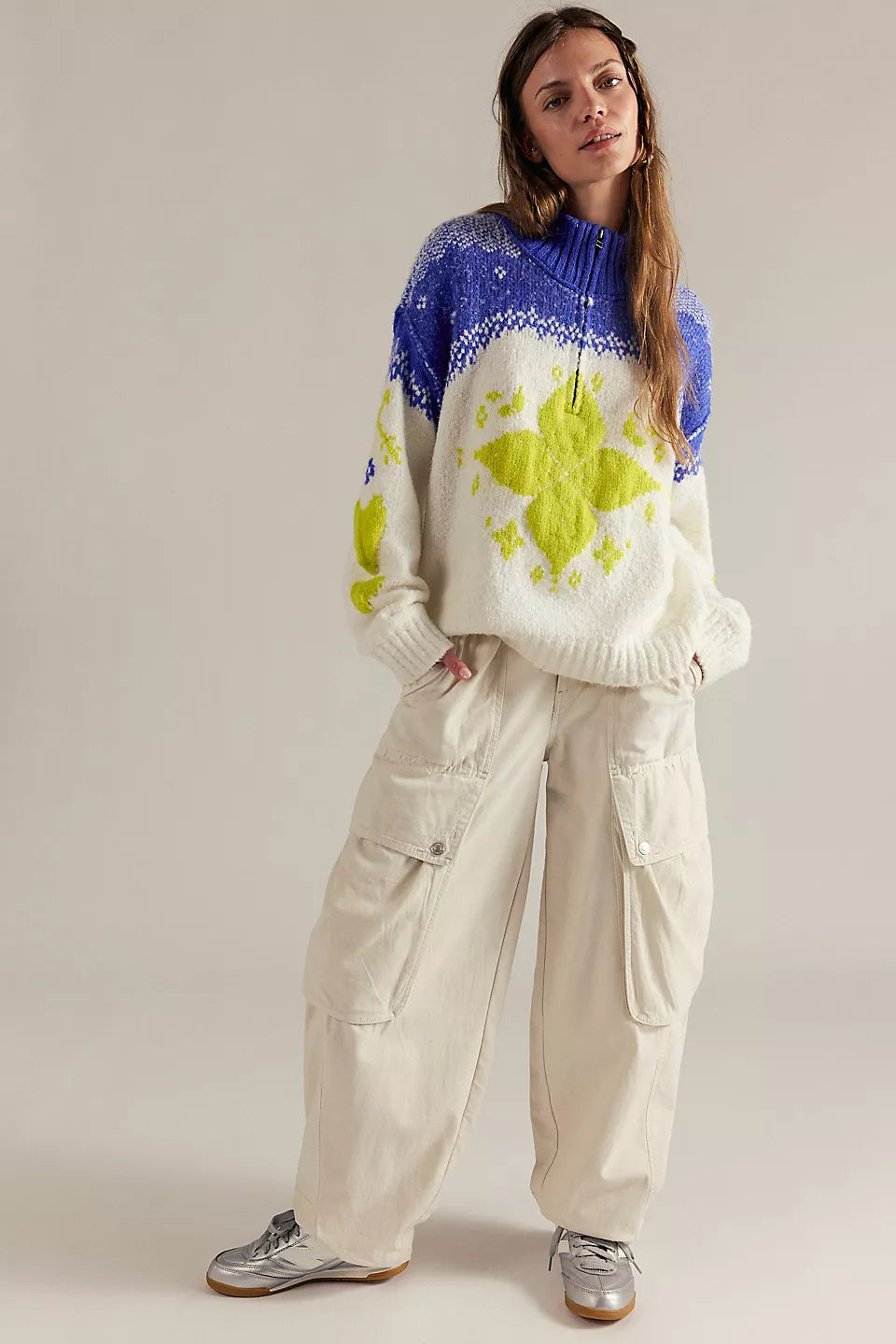 Mythical Knit Sweater - Starlight Combo by Free People — view 5