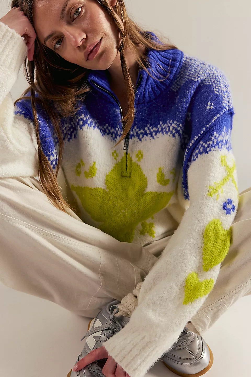 Mythical Knit Sweater - Starlight Combo by Free People | 25 South Boutiques