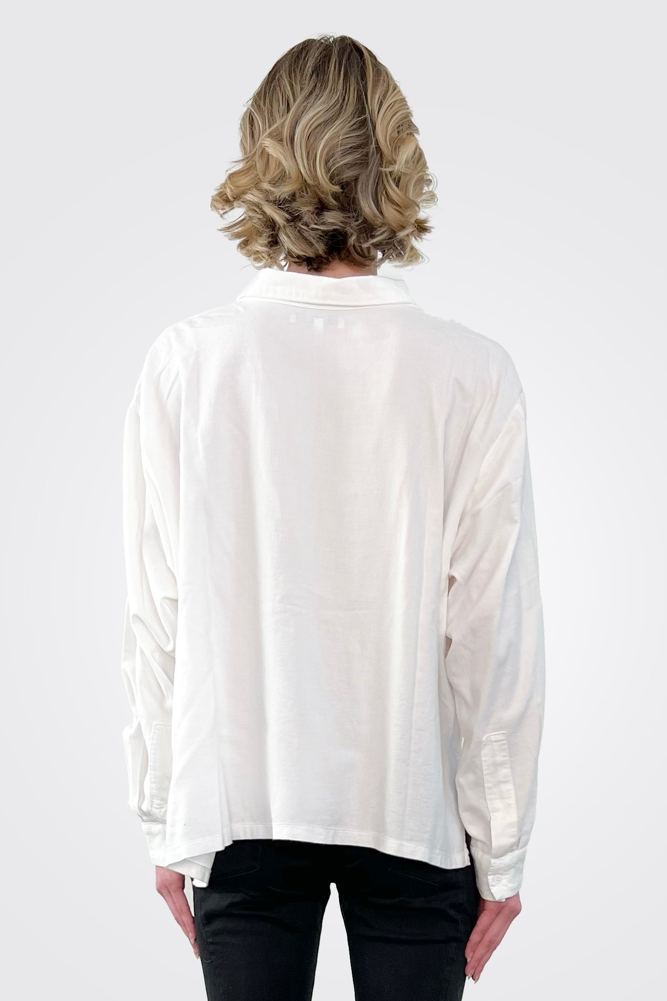 Asymmetrical Shirt - Natural by Lurdes Bergada — alternate view