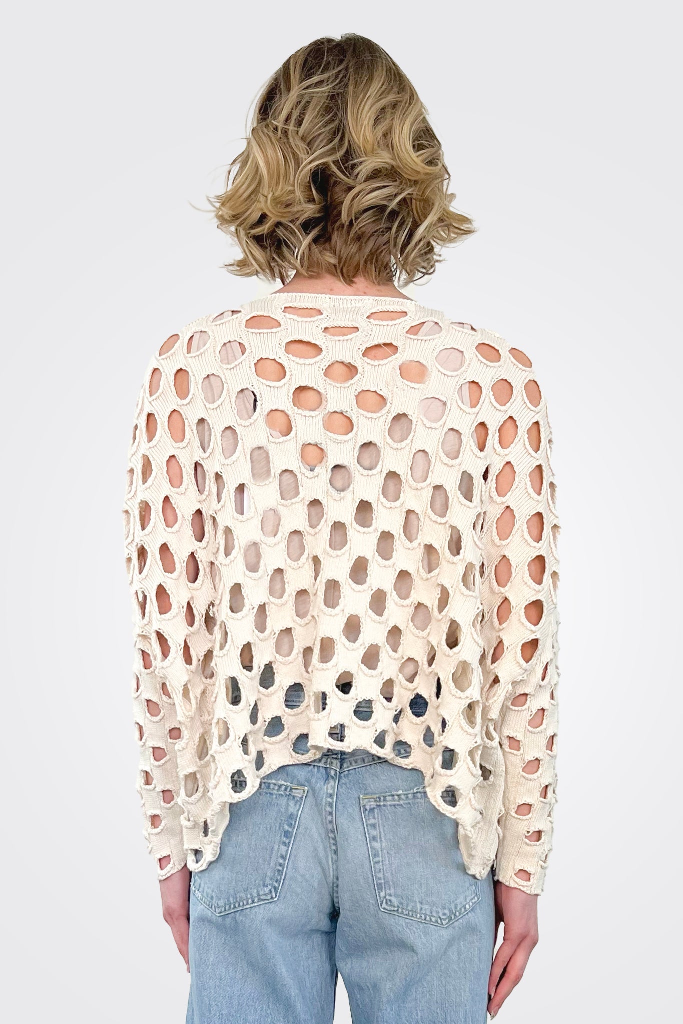 Lula Cutout Pullover - Cream by Shannon Passero — alternate view