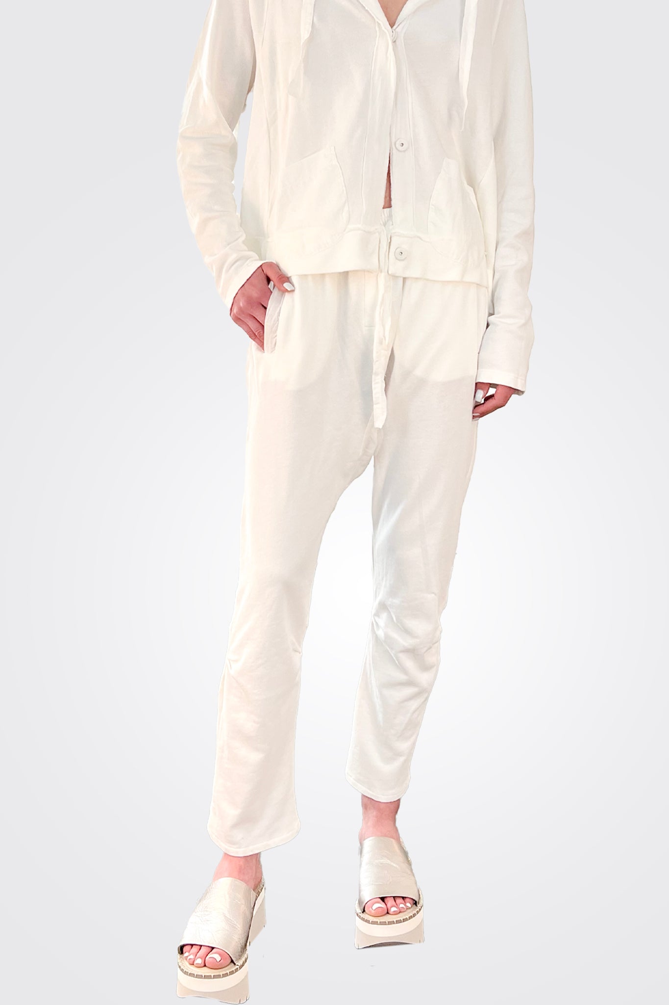 Light Sweat Pants - Natural by Kristensen — alternate view