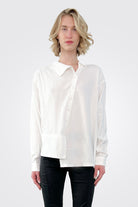 Asymmetrical Shirt - Natural by Lurdes Bergada | 25 South Boutiques