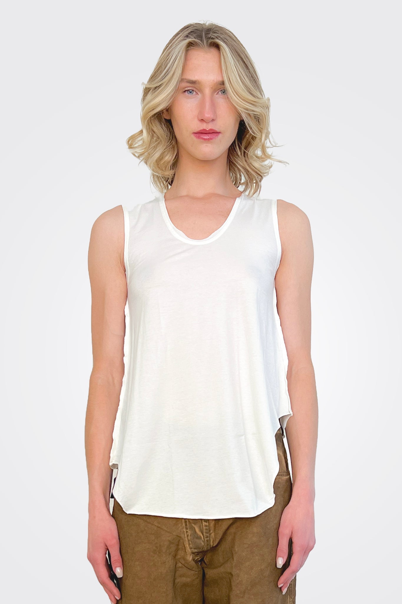 Cut Edge Tank - Natural by Serie Numerica | 25 South Boutiques