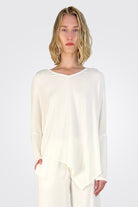 Hi V Neck Long Sleeve - Natural by Stark X | 25 South Boutiques