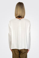 Long Sleeve Boxy Shirt - Natural by Serie Numerica — alternate view