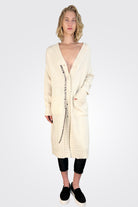 Long Boxy Cardigan - Natural by Serie Numerica | 25 South Boutiques