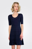 Scoop Neck Dress - Navy by Missoni — alternate view