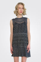 Crewneck Mini Dress - Navy by Missoni — alternate view