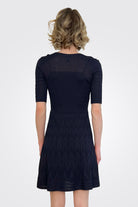 Scoop Neck Dress - Navy by Missoni — view 3