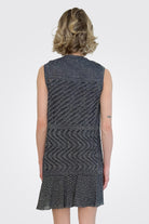 Crewneck Mini Dress - Navy by Missoni — view 3