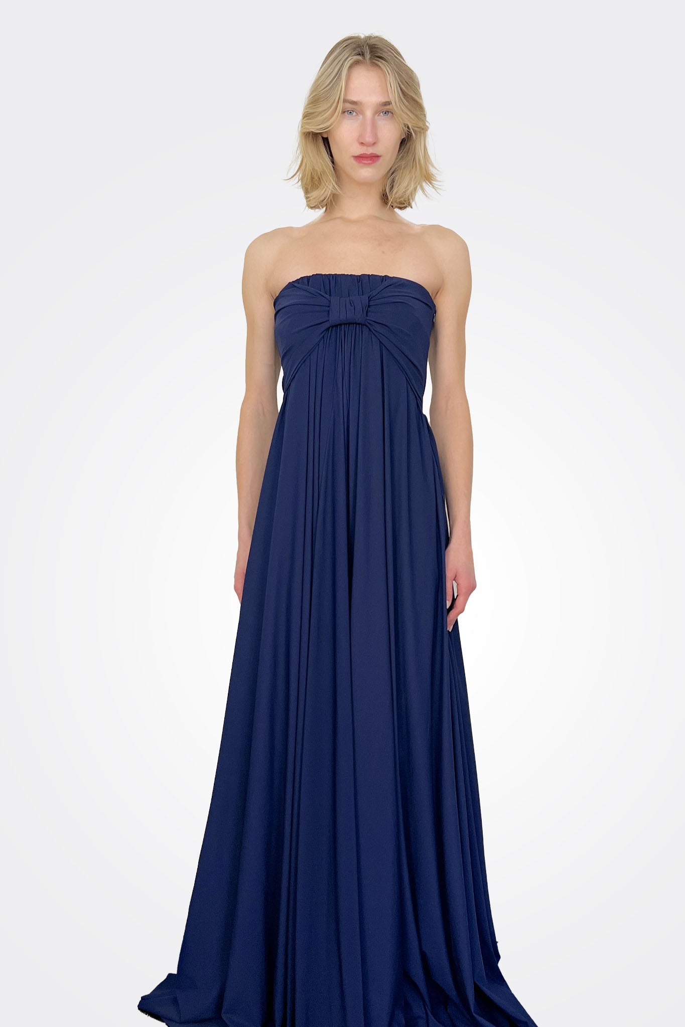 Dolse Long Gown - Blu Notte by Chiara Boni | 25 South Boutiques