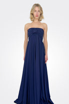 Dolse Long Gown - Blu Notte by Chiara Boni | 25 South Boutiques