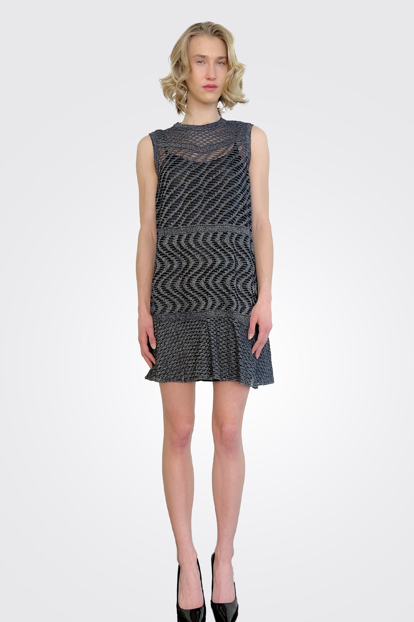 Crewneck Mini Dress - Navy by Missoni | 25 South Boutiques