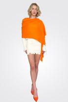 Featherweight Wrap - Nectarine by Autumn Cashmere — alternate view