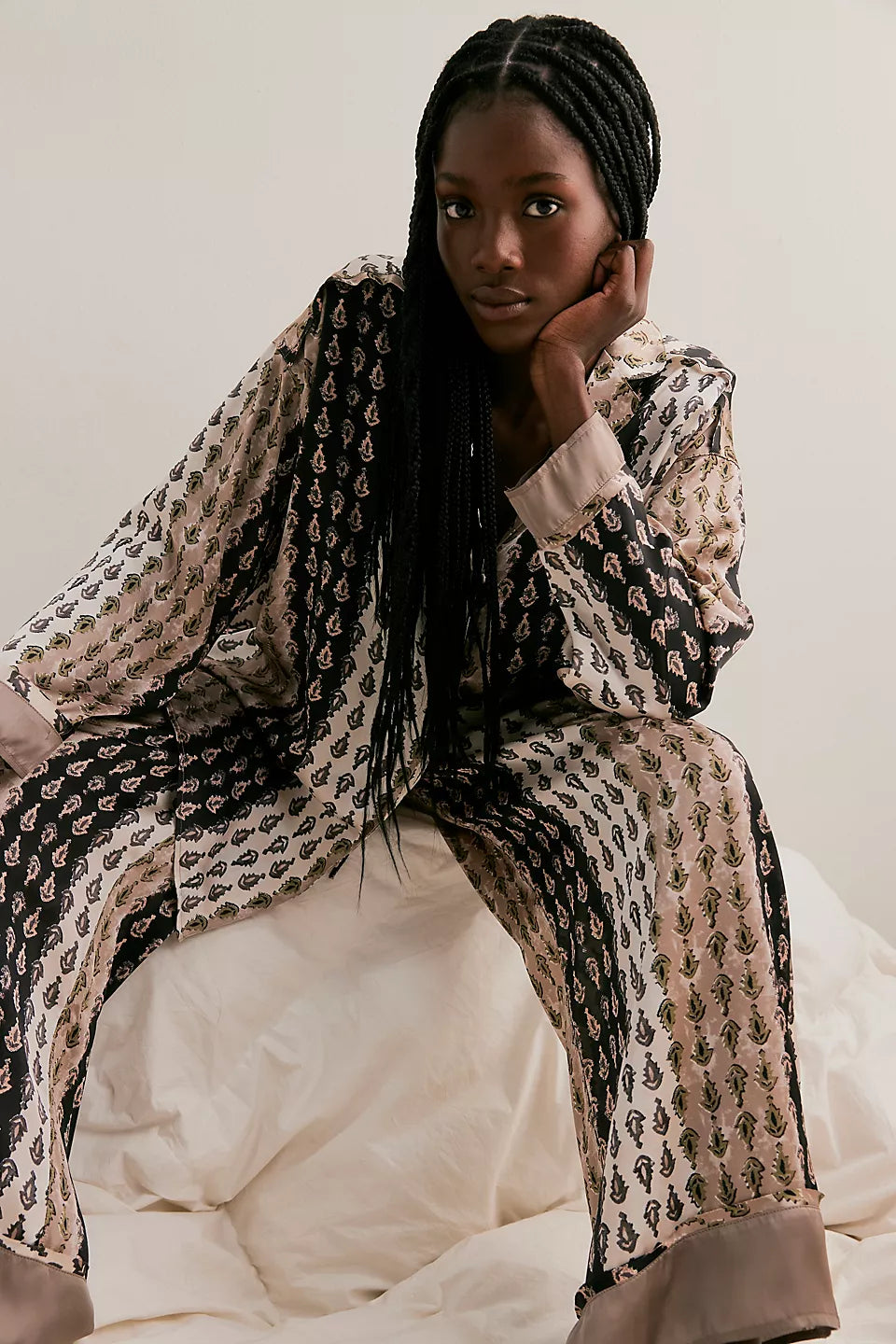 Dreamy Days Pajama Set - Neutral Combo by Free People — view 3