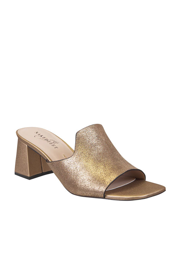 Austere Heel - Soft Gold by Naked Feet — alternate view
