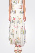 Drue Maxi Skirt - Multi Rosette by NIBI MTK — alternate view