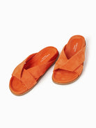 Nimega Suede Sandal - Tangerine by Equitare — alternate view