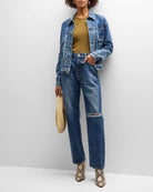 Carpinteria Denim Jacket - Blue by Moussy — view 3