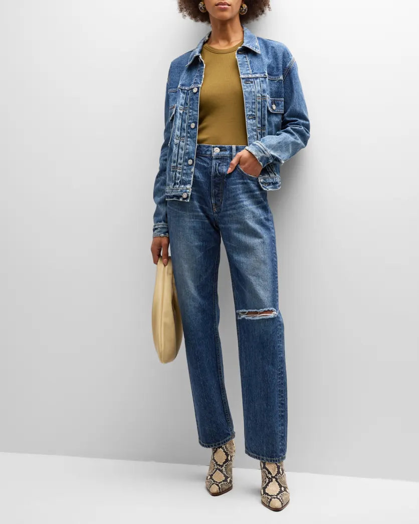Carpinteria Denim Jacket - Blue by Moussy — view 3