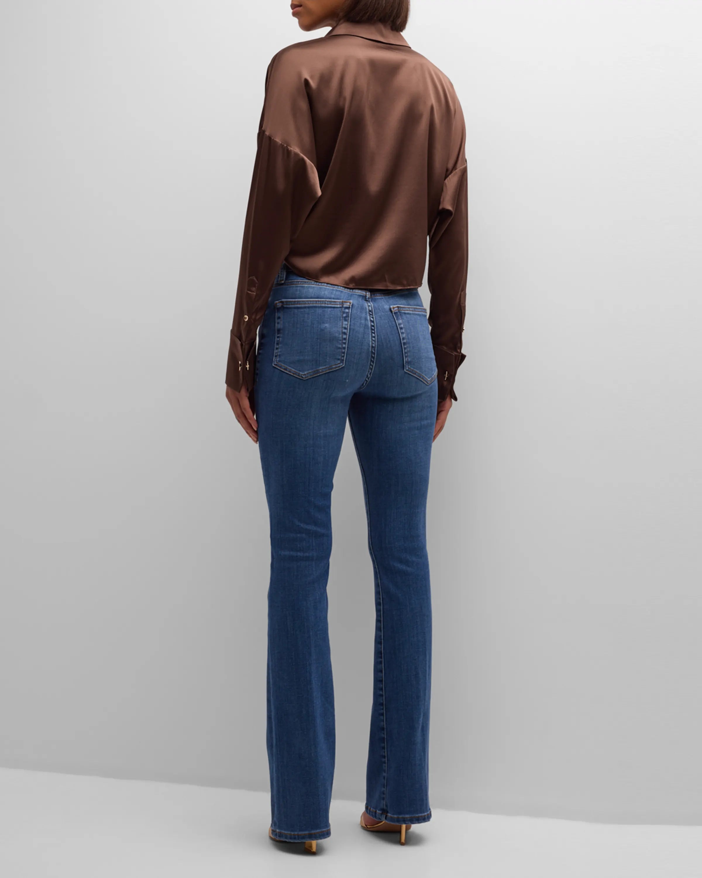 Farrah Silk Tie Front Blouse - Desert by Ramy Brook — view 6