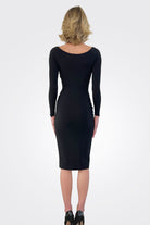 Kaya Long Sleeve Dress - Black by Chiara Boni — alternate view