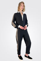 Lyndon Pants - Black Tweed by Indies — alternate view