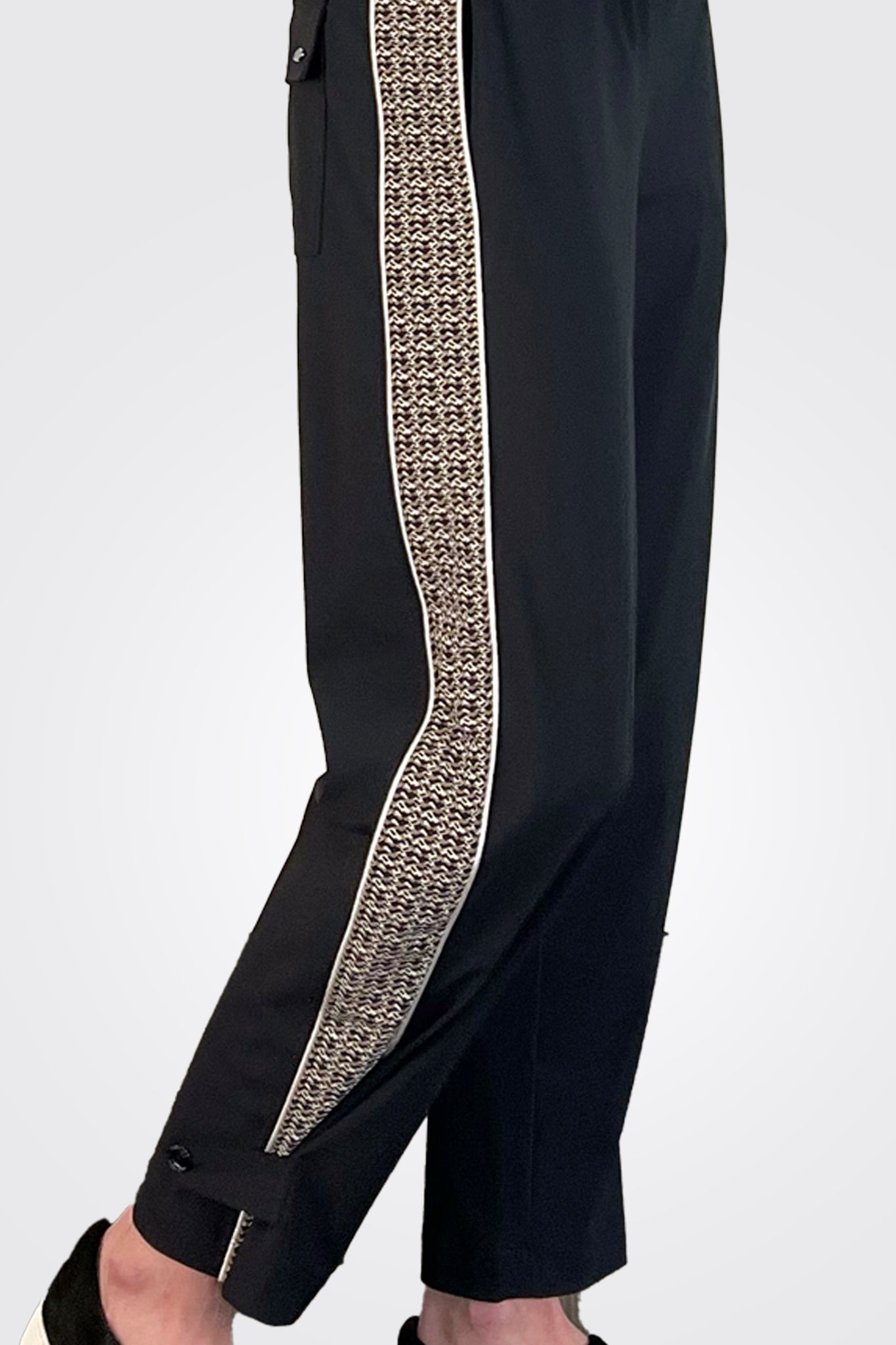 Lyndon Pants - Black Tweed by Indies — view 4