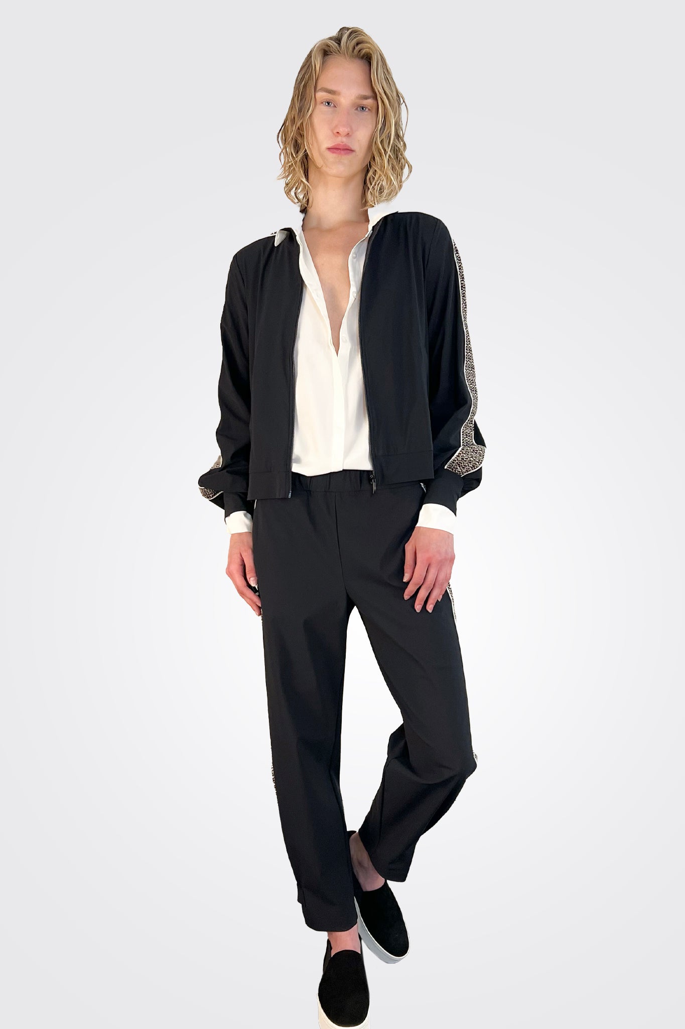 Lyndon Pants - Black Tweed by Indies — view 3