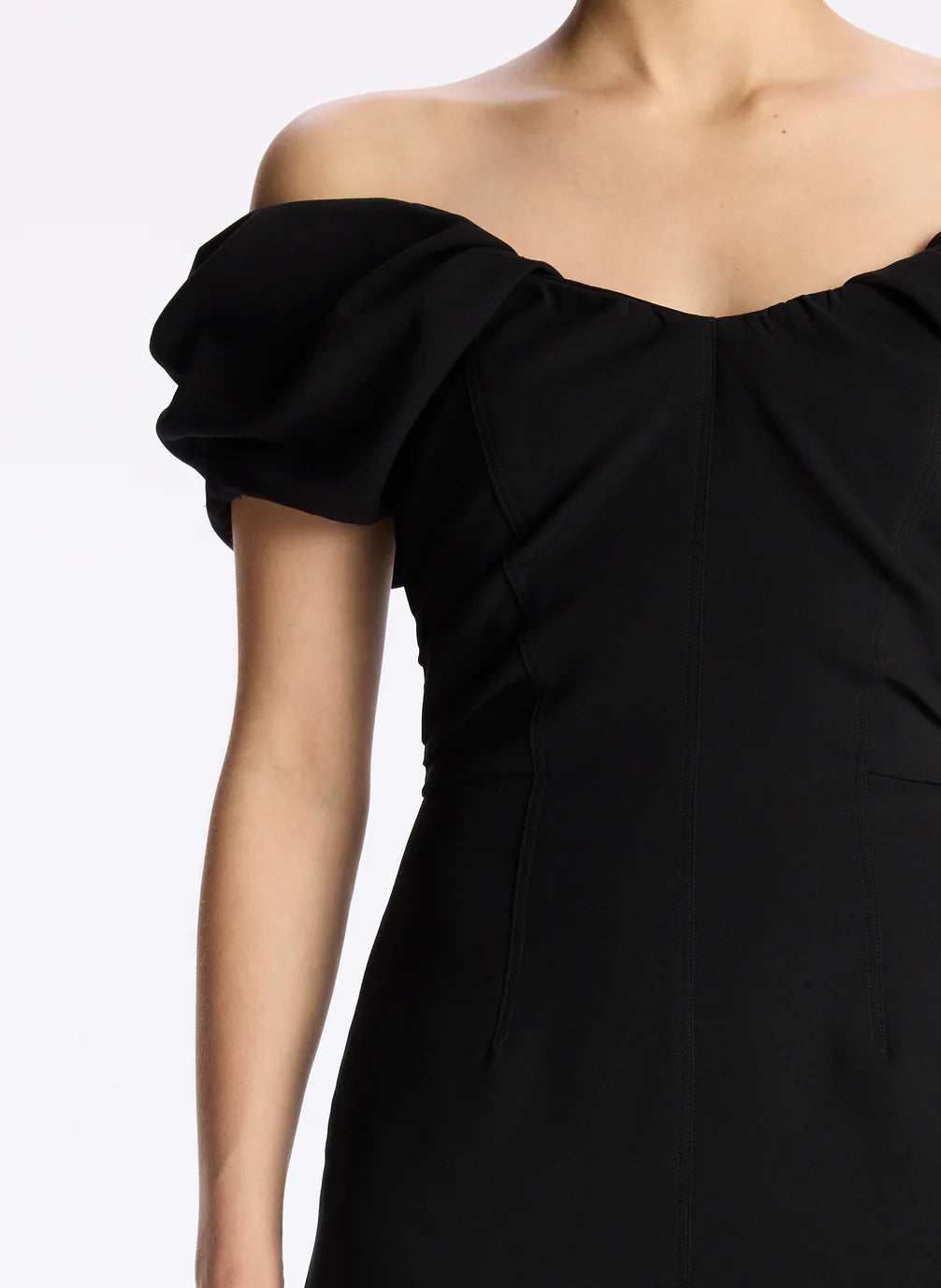 Nora Midi Dress - Black by A.L.C — view 4