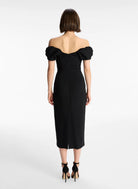 Nora Midi Dress - Black by A.L.C — alternate view
