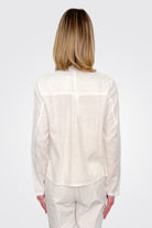 Gauze Cotton Button Down - Natural by Kristensen — alternate view