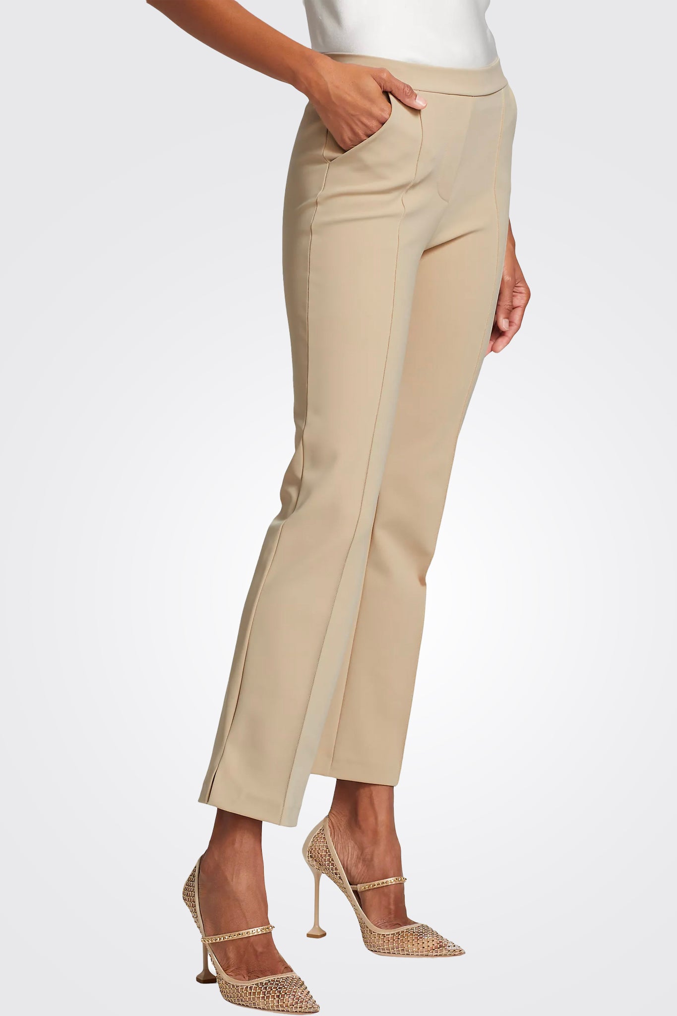 Nuccia Crop Pants - Sabbia by Chiara Boni — view 3