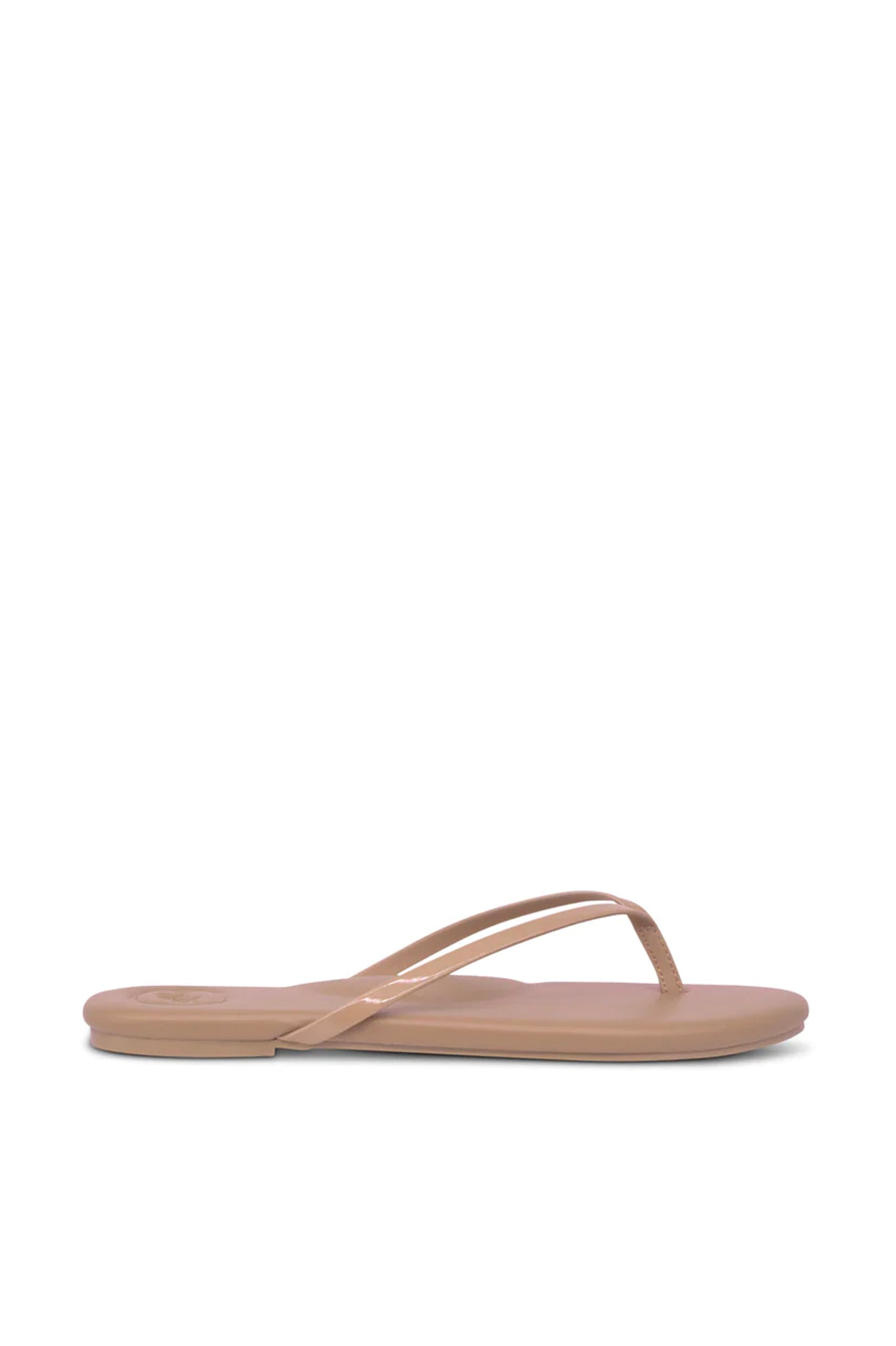 Indie Flip Flops - Nude w/ Patent Strap by Soléi Sea | 25 South Boutiques