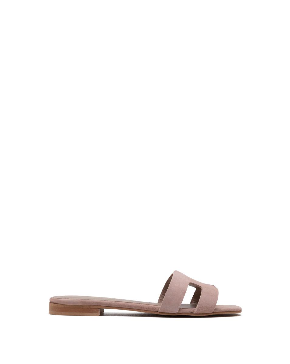 Creta H Slide - Suede Nude by Michele Lopriore | 25 South Boutiques