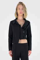 Nusa Asymmetrical Jacket - Black by Xenia — alternate view