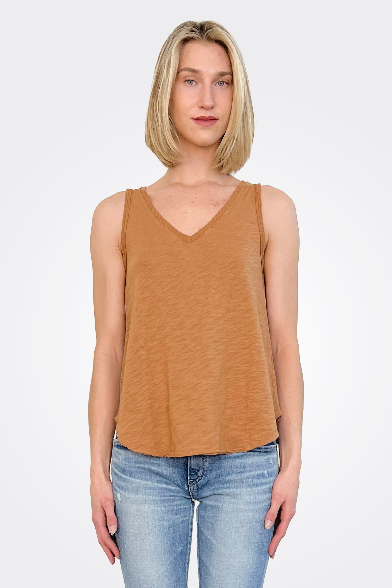 V Neck Tank - Nut by Dylan | 25 South Boutiques