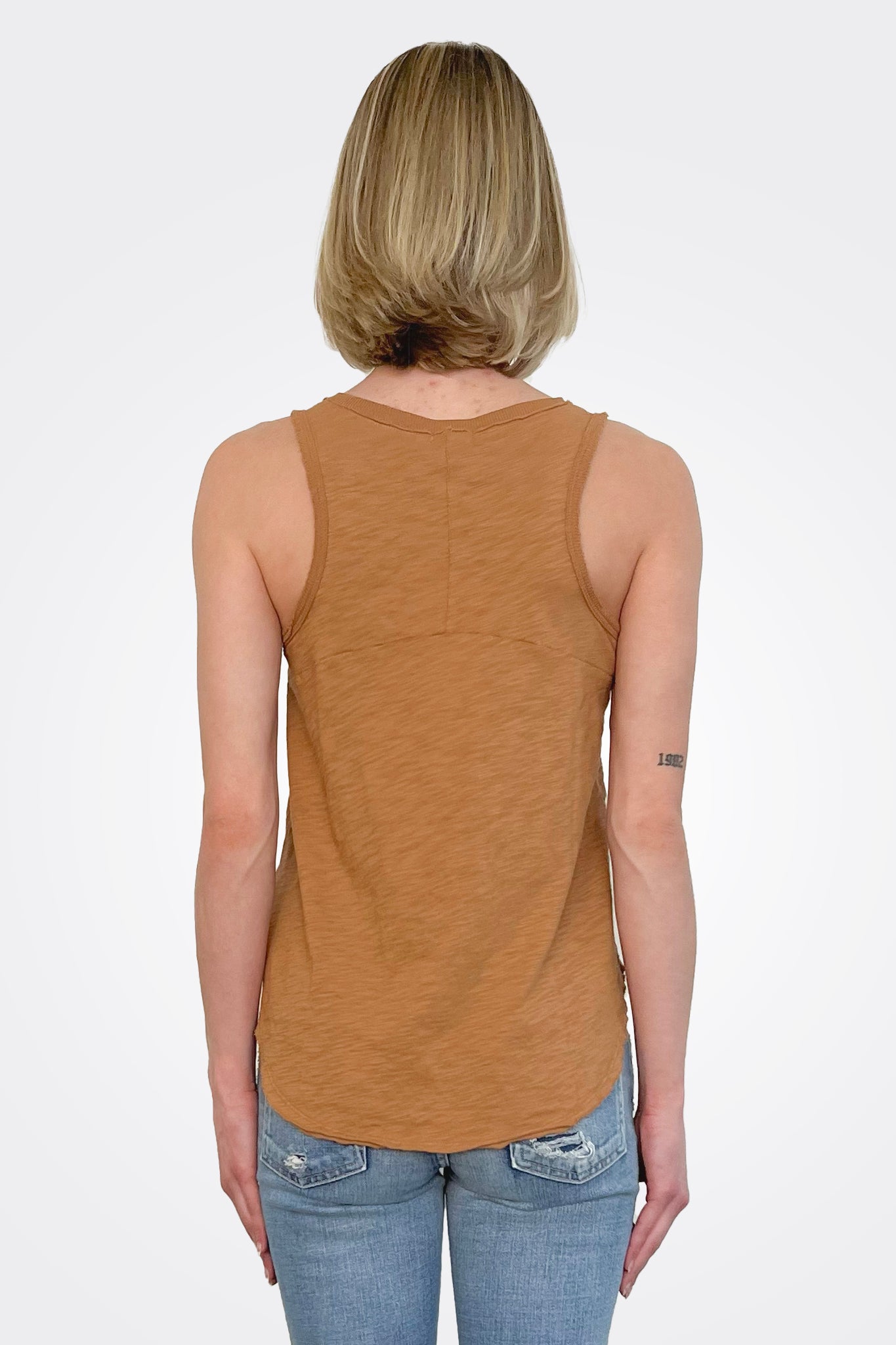 V Neck Tank - Nut by Dylan — view 3