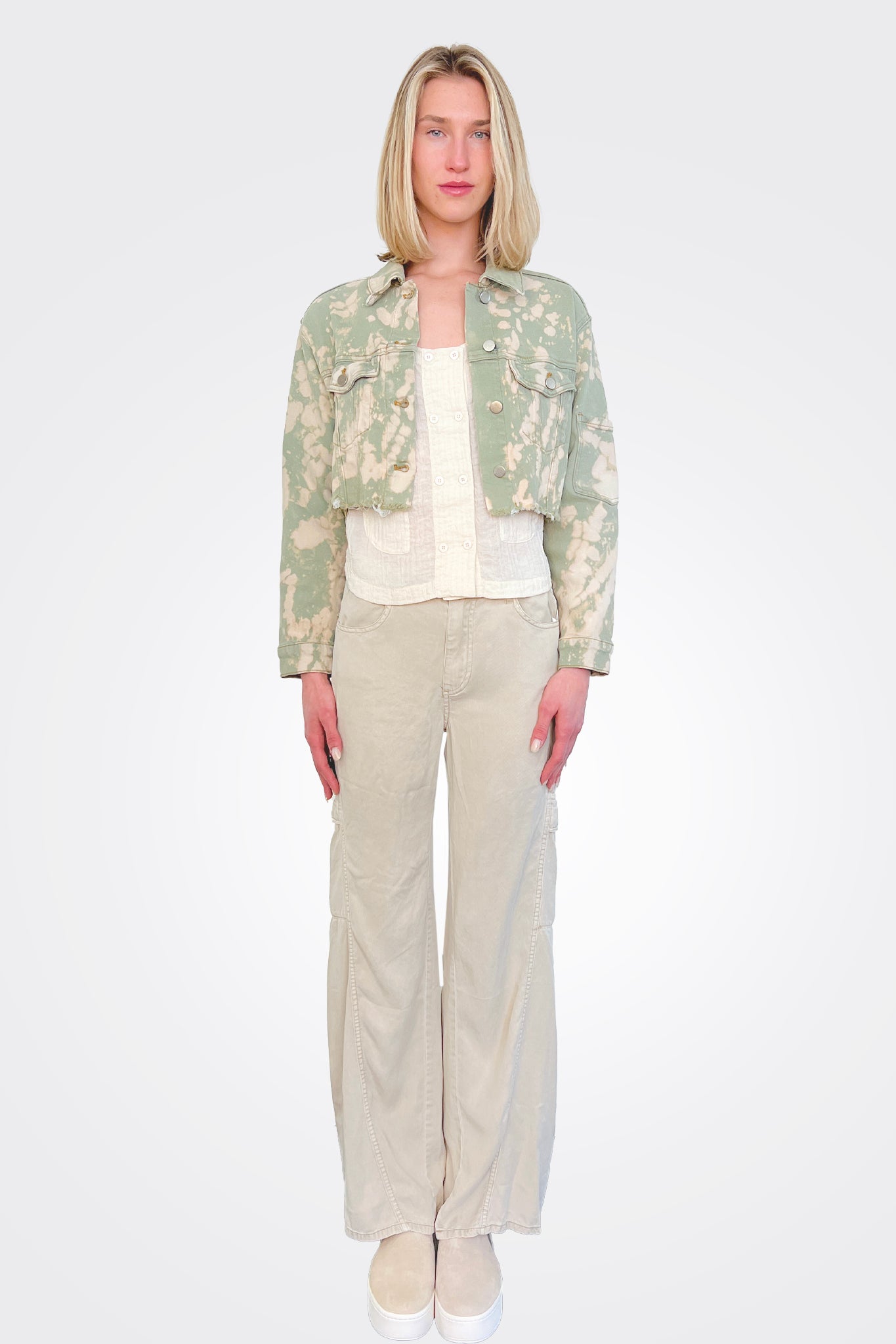 Cargo Pants - Pink Beige by The Nu Vintage | 25 South Boutiques