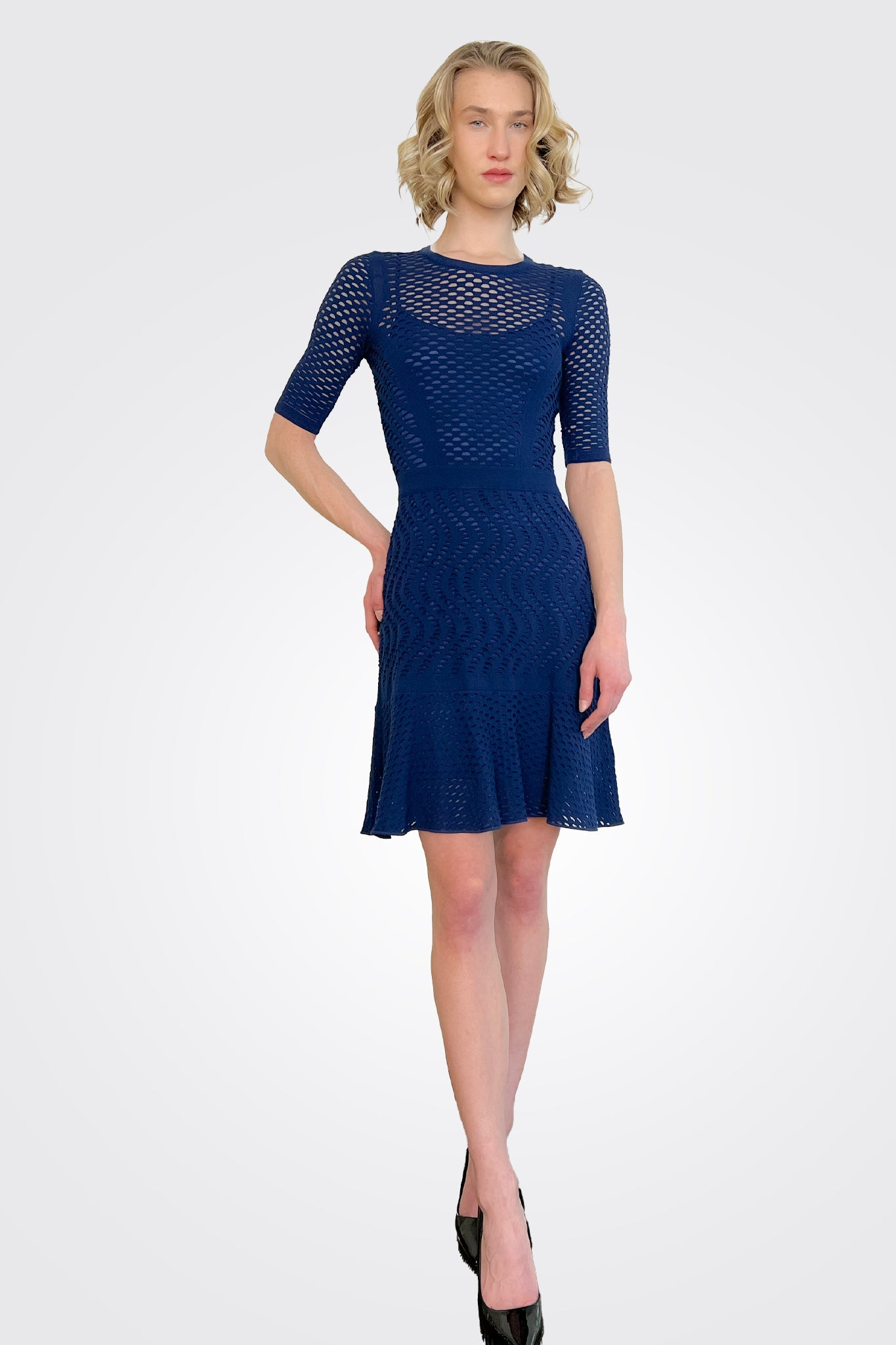 Long Sleeve Short Dress - Navy by Missoni | 25 South Boutiques