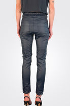 Shely Pants - Navy Vegan Leather by Bevy Flog — view 3